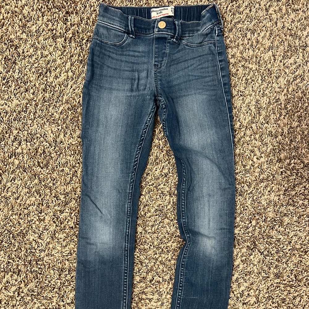 Abercrombie kids pull-on jean leggings